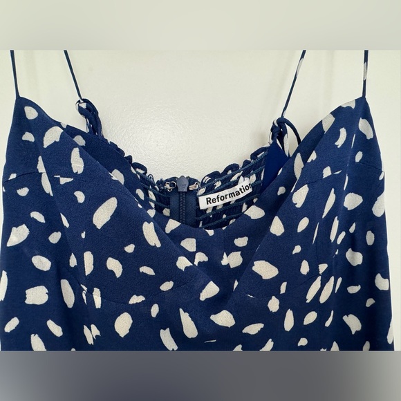 Reformation Kourtney Midi Slit Dress in Moray size 2 - Picture 10 of 14